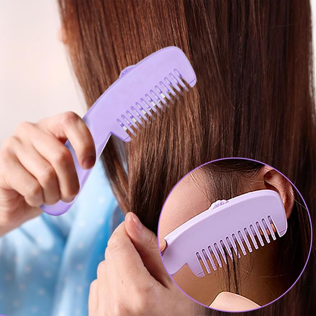 3-in-1 Hair Cutting Comb with Built-In Razor