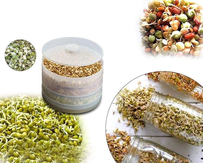 Plastic Sprout Maker Box Grocery 4 Layer Container