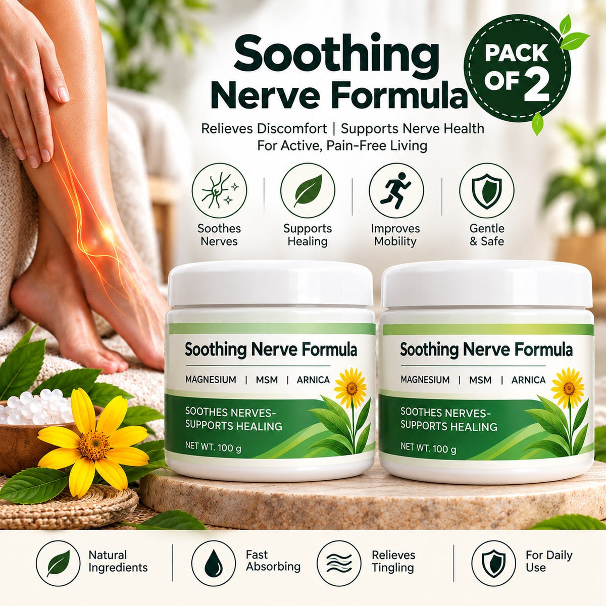 Soothing Nerve Formula 100G Each Pack Of 2