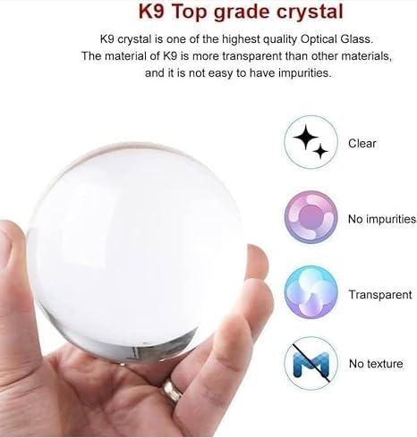 3D Crystal Ball Night Light with Wooden LED Base - Cute Panda