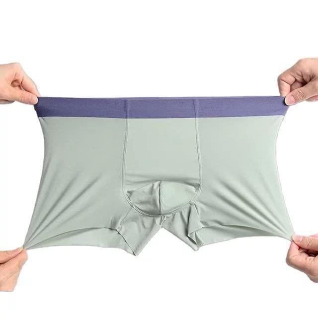 Men's Ice Silk Briefs Boxers  (Pack of 4)(random colour)