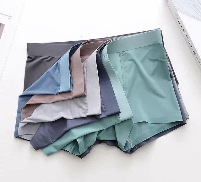 Men's Ice Silk Briefs Boxers  (Pack of 4)(random colour)